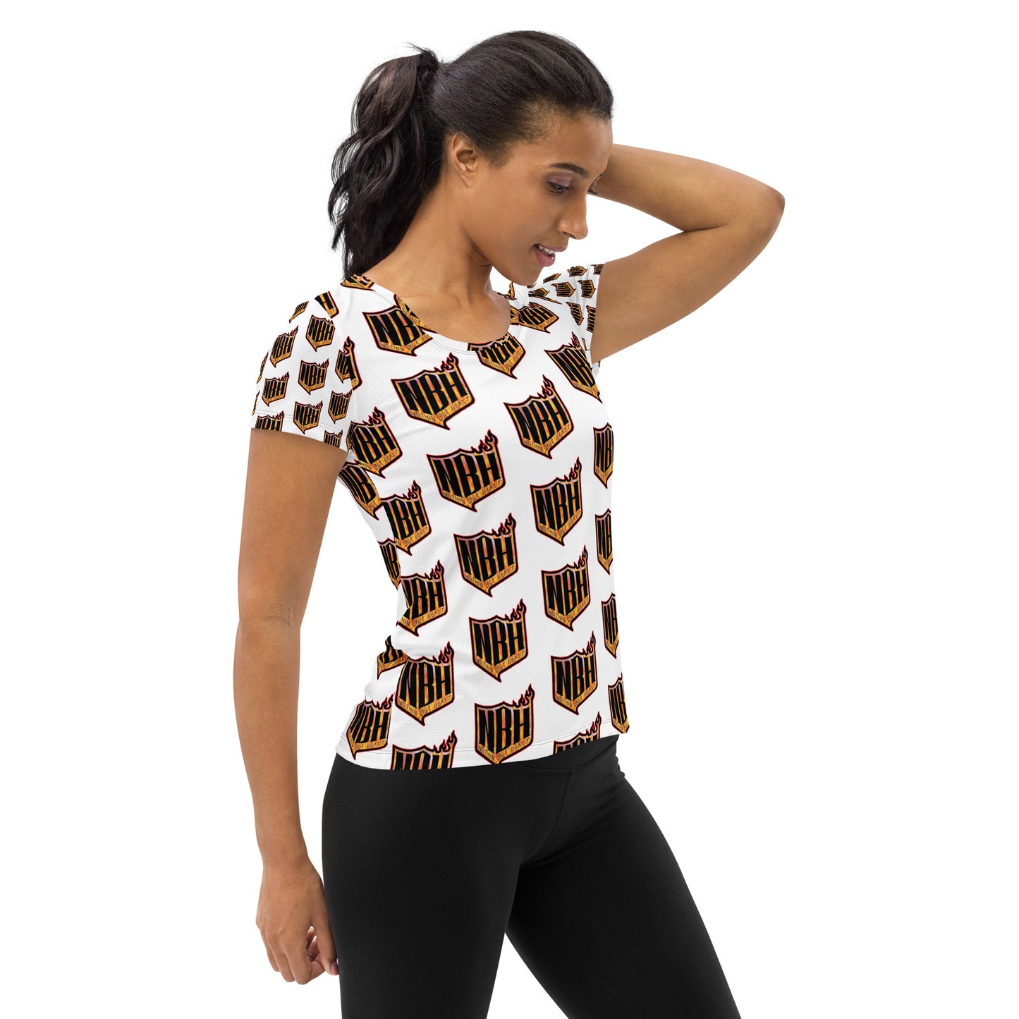 NBH The Heatt All-Over Print Women's Athletic T-shirt