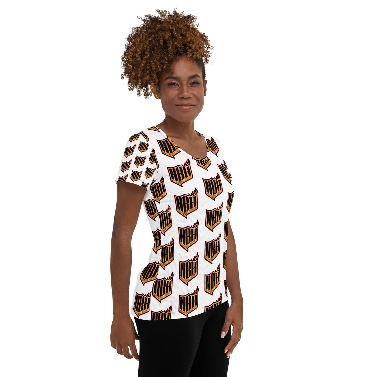 NBH The Heatt All-Over Print Women's Athletic T-shirt