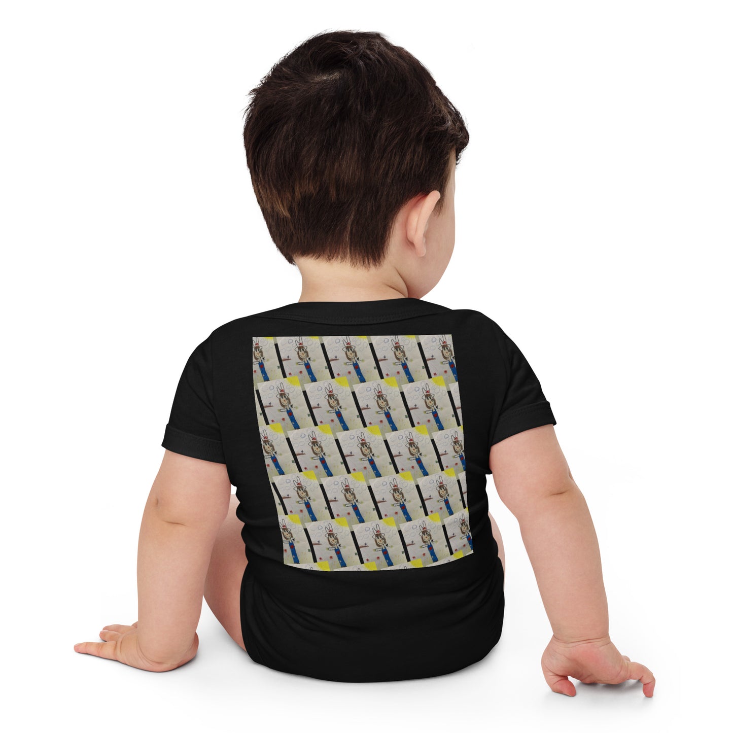 Not so scary crow Baby short sleeve one piece