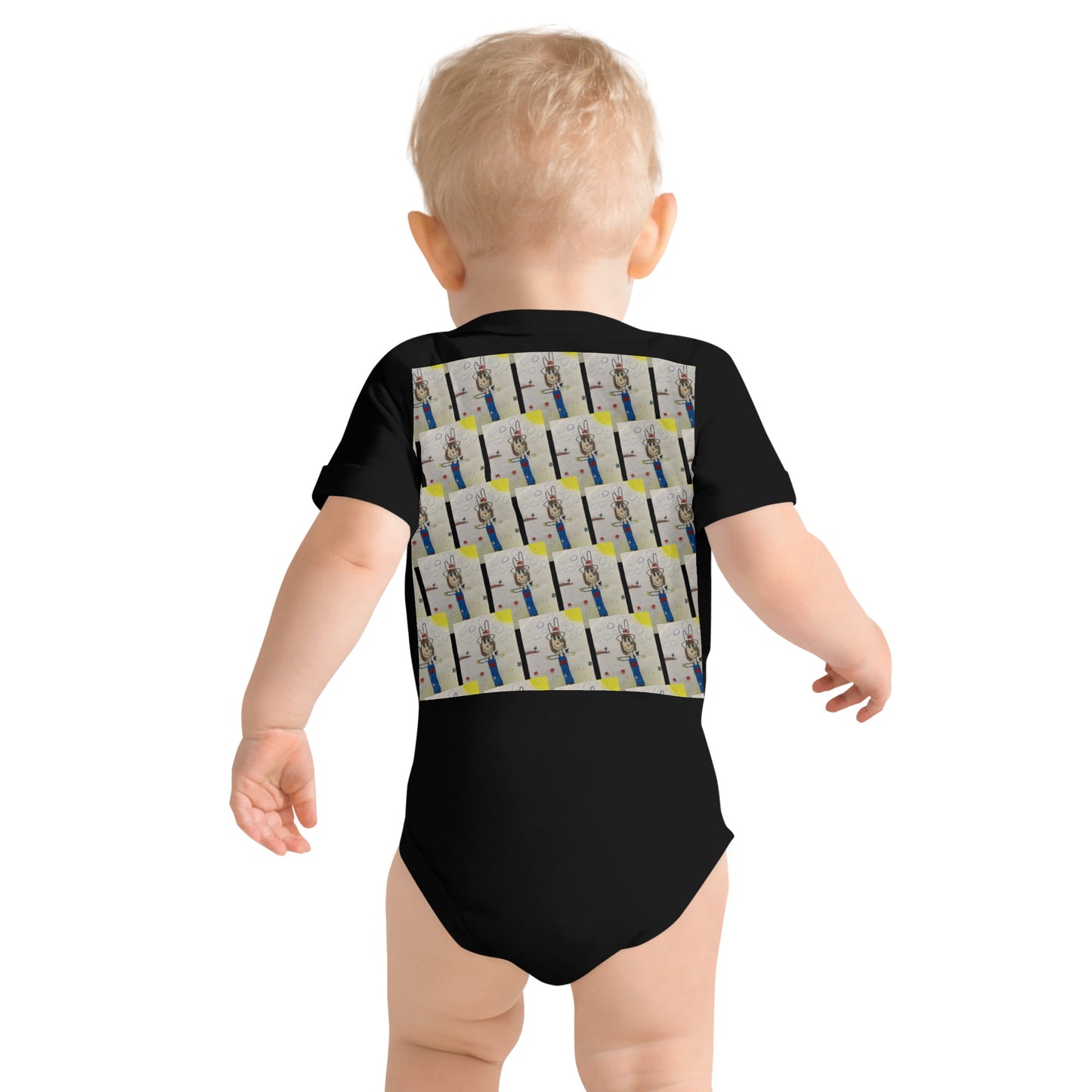 Not so scary crow Baby short sleeve one piece