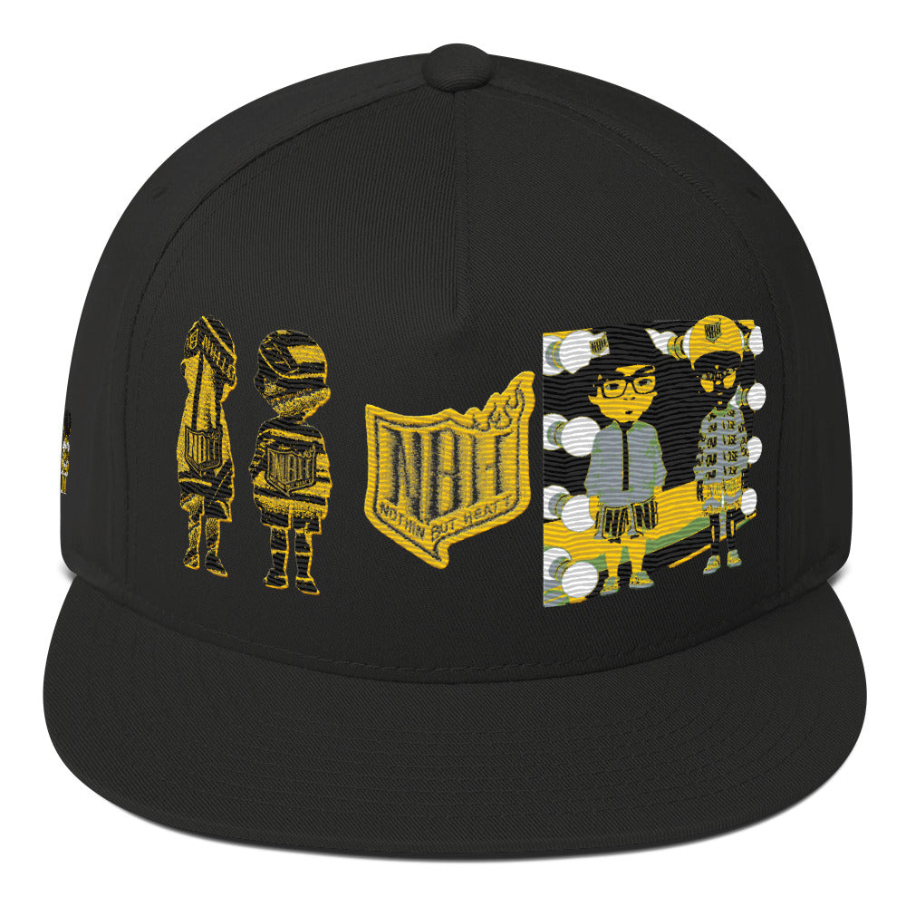 NBH Block Material Flat Bill Cap