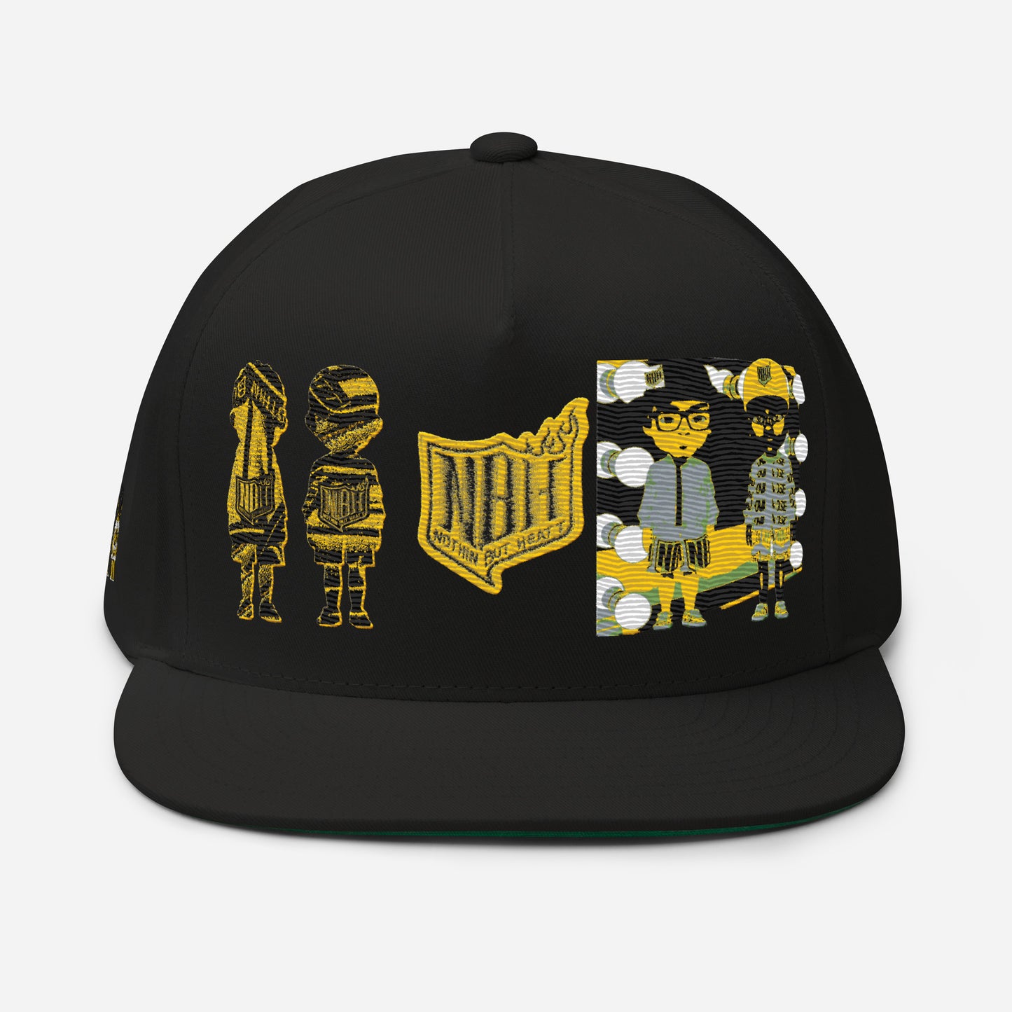 NBH Block Material Flat Bill Cap