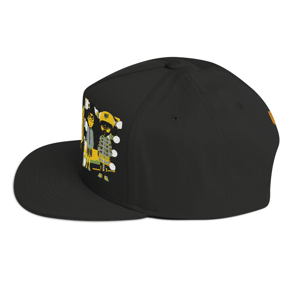 NBH Block Material Flat Bill Cap