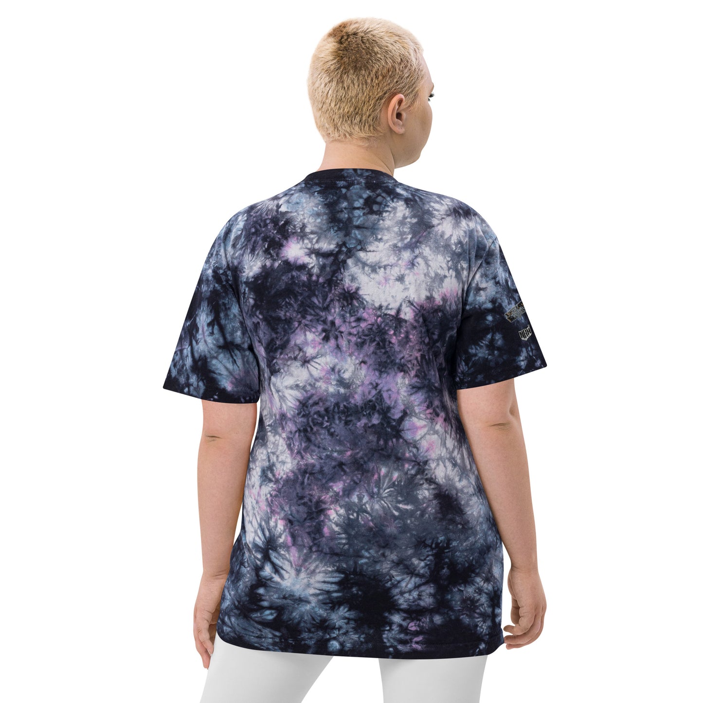 Look at my face Oversized tie-dye t-shirt