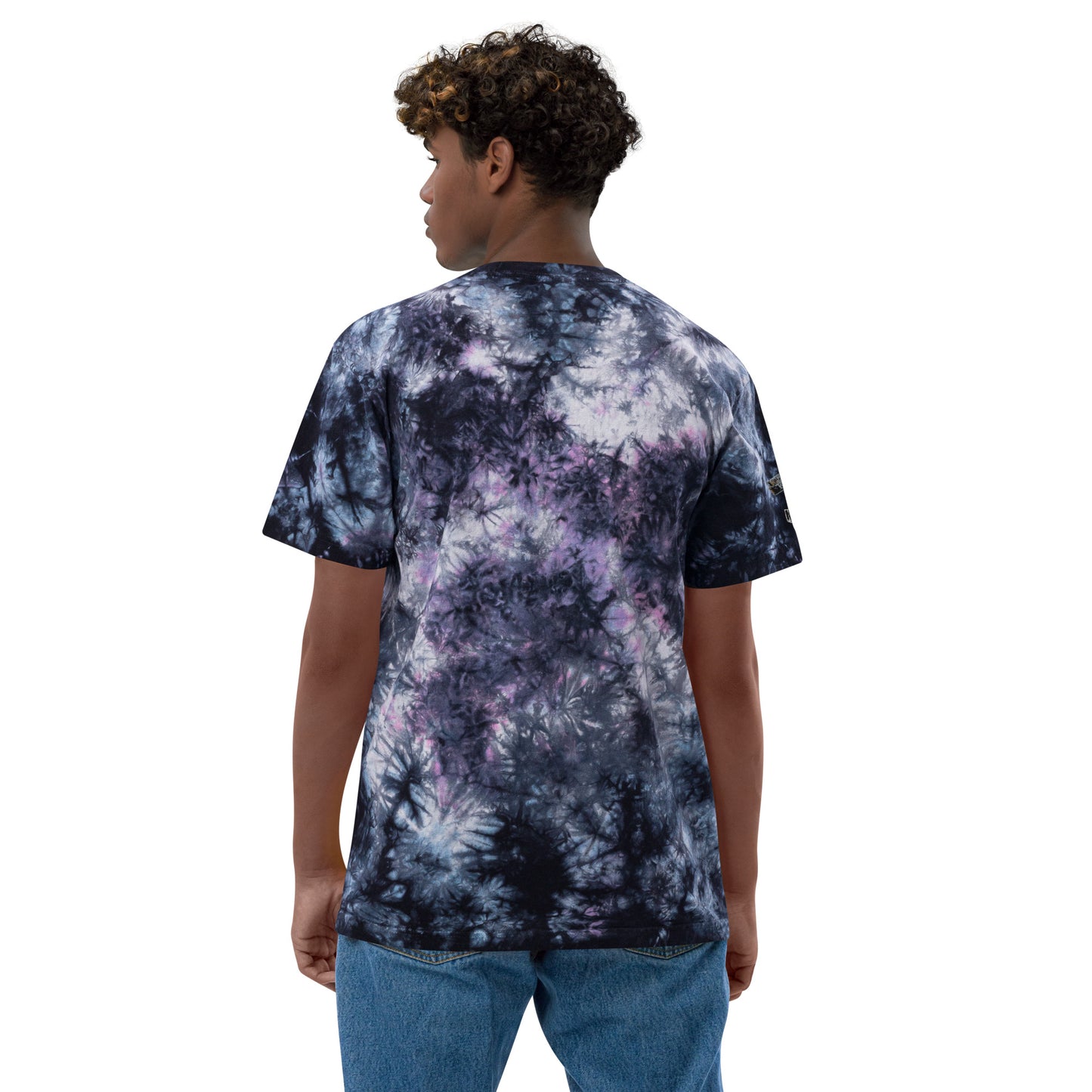 Look at my face Oversized tie-dye t-shirt