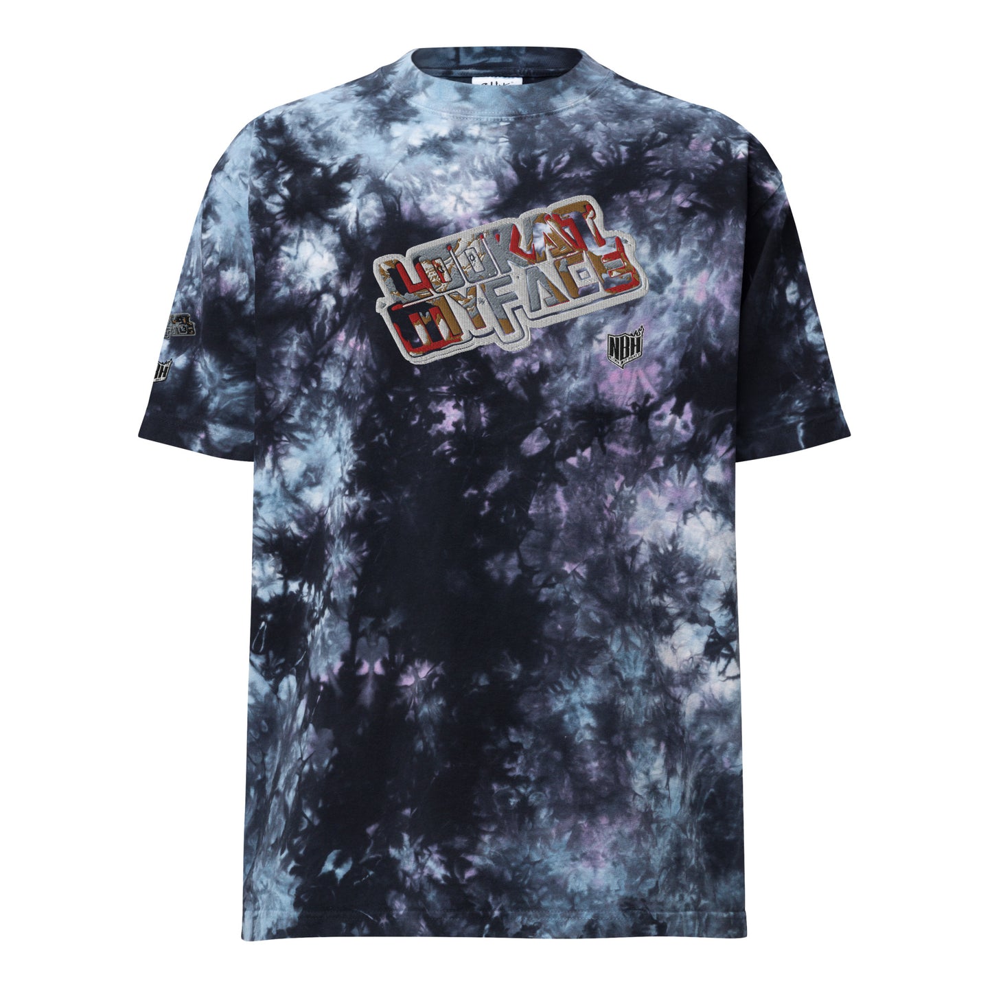 Look at my face Oversized tie-dye t-shirt
