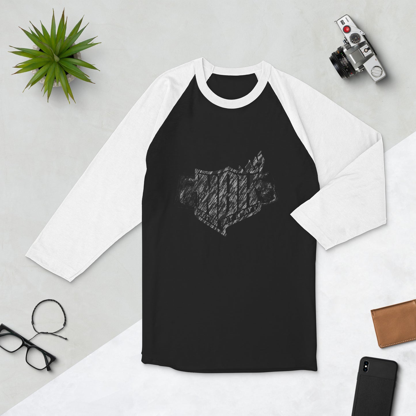 NBH Vintage 3/4 sleeve raglan shirt