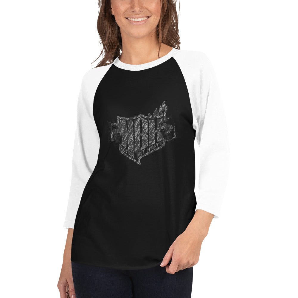 NBH Vintage 3/4 sleeve raglan shirt