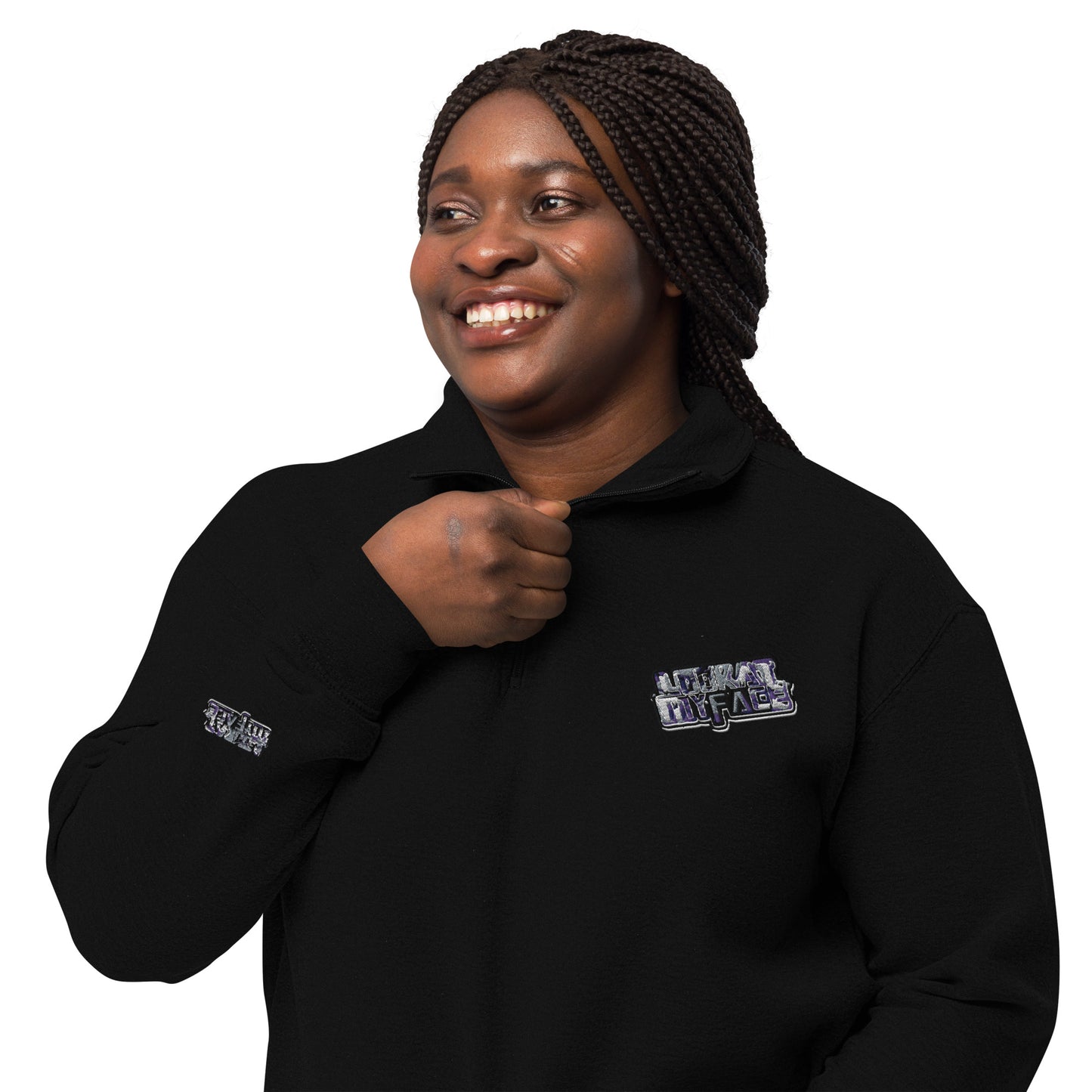 Look at my face Unisex fleece pullover