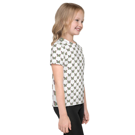 Butterfly by Mia N. Kids crew neck t-shirt