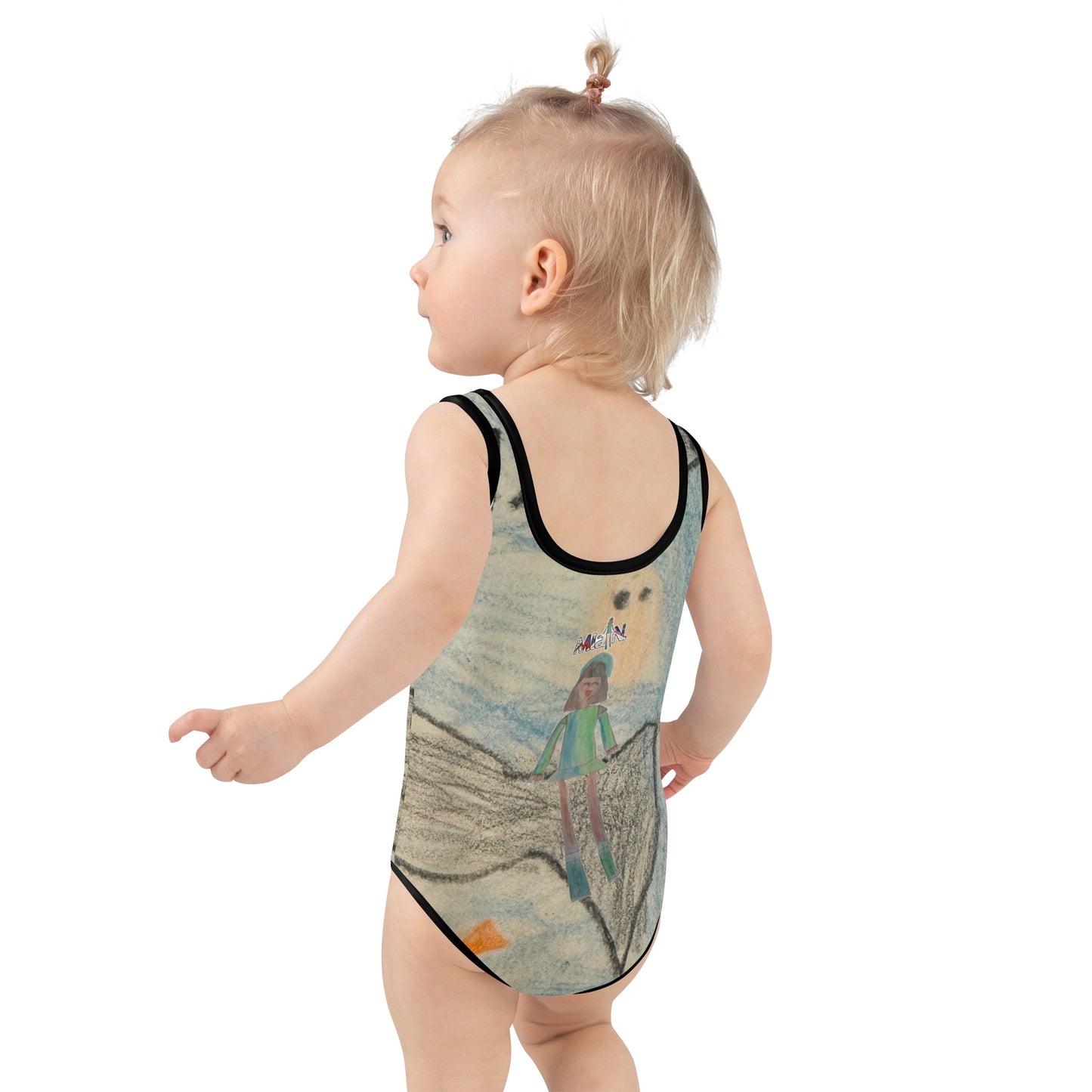 Mia N. All-Over Print Kids Swimsuit