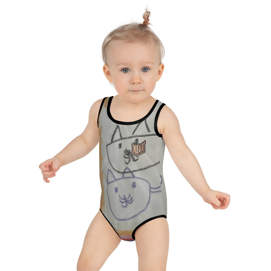 Mia N. All-Over Print Kids Swimsuit