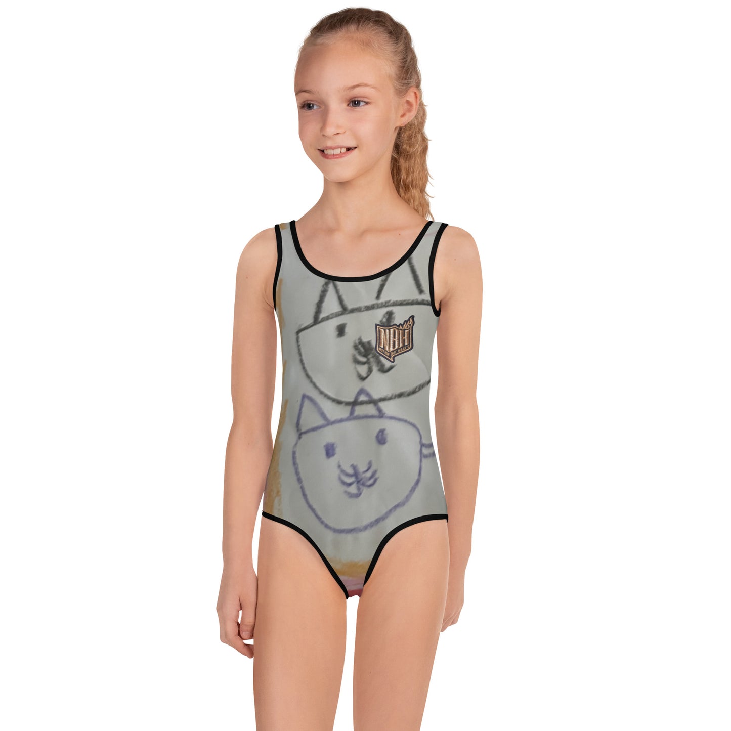 Mia N. All-Over Print Kids Swimsuit