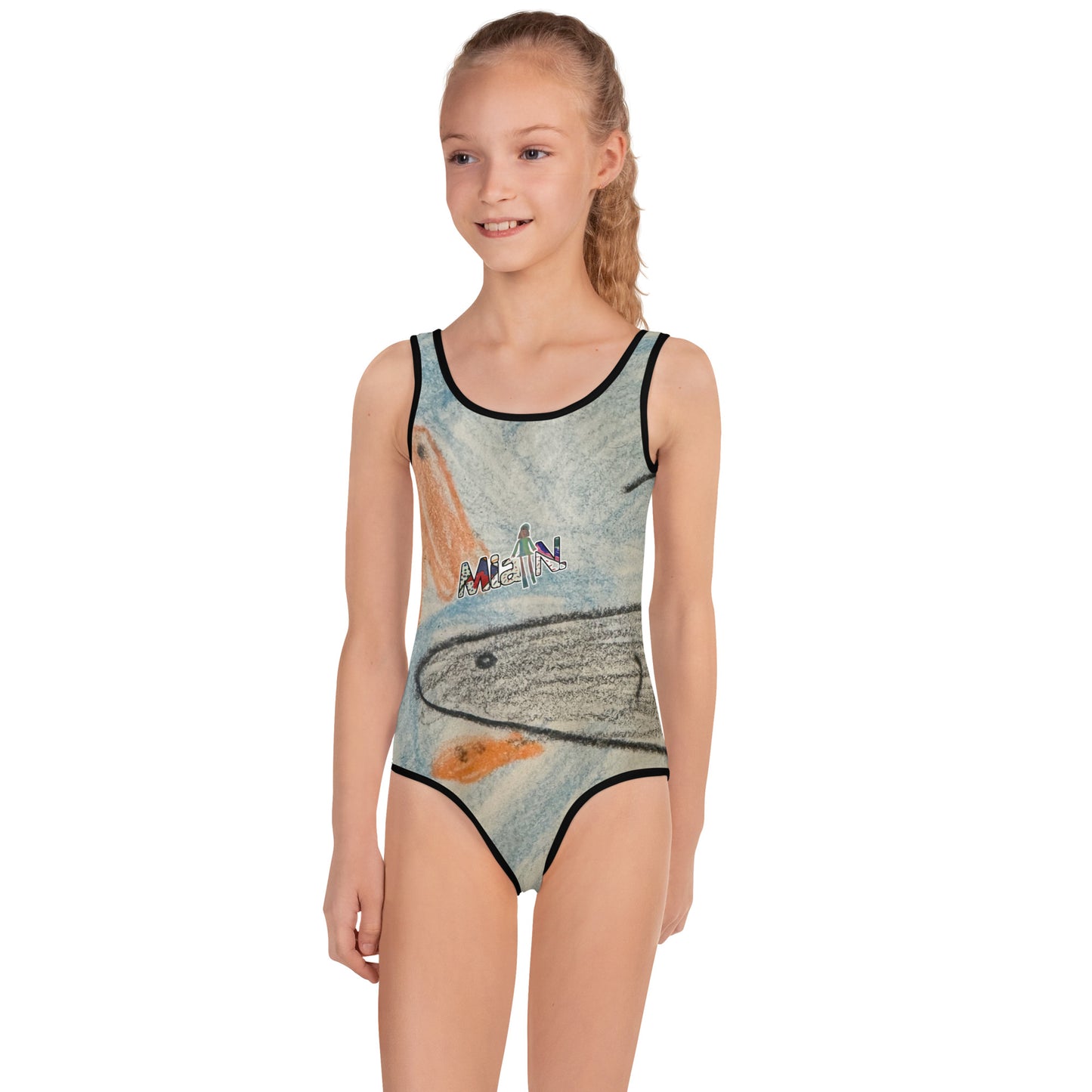 Mia N. All-Over Print Kids Swimsuit