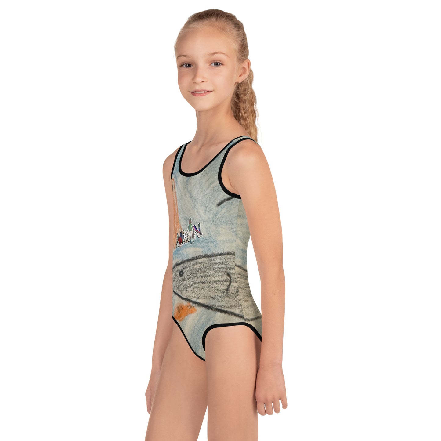 Mia N. All-Over Print Kids Swimsuit