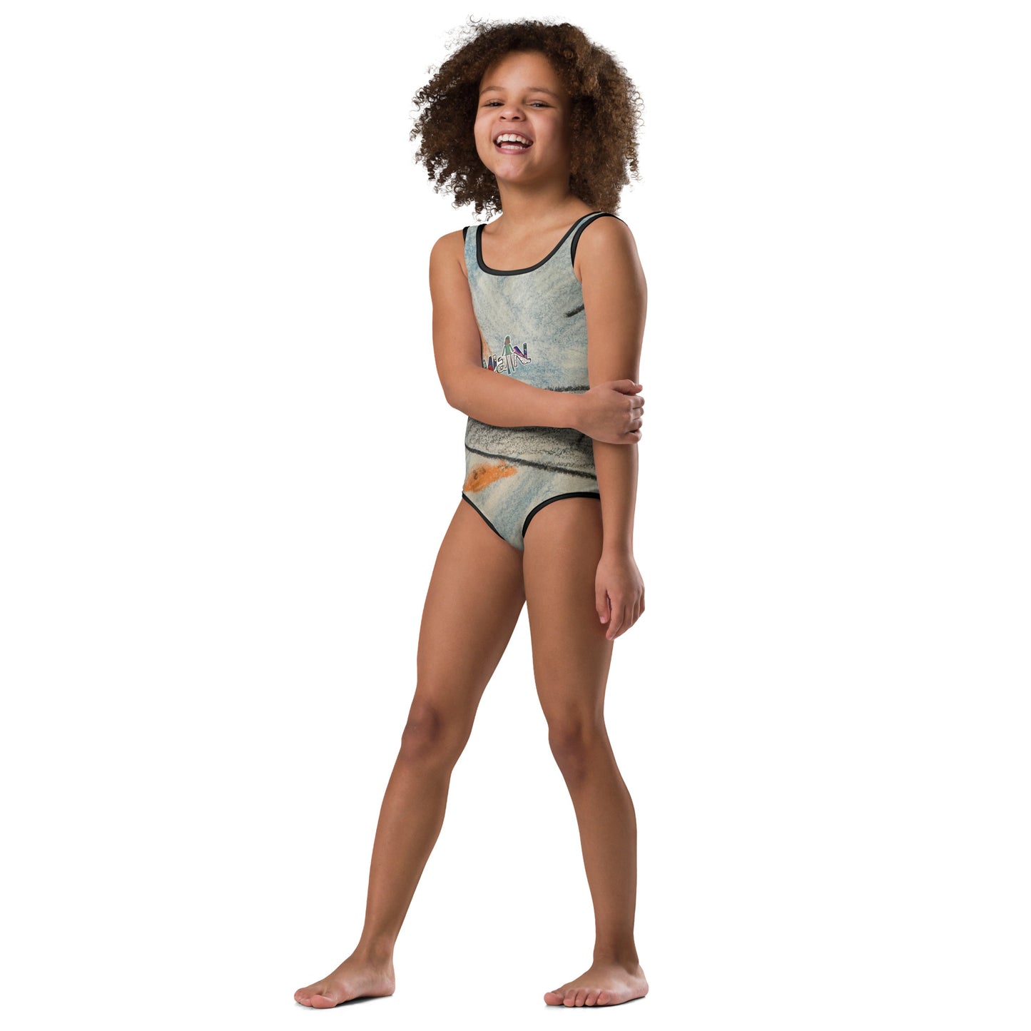 Mia N. All-Over Print Kids Swimsuit