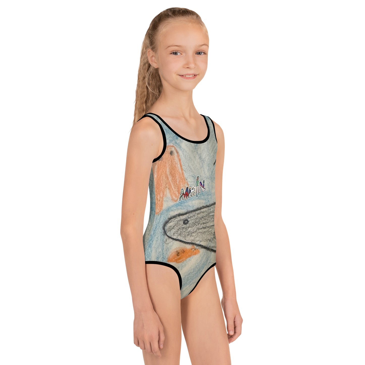 Mia N. All-Over Print Kids Swimsuit