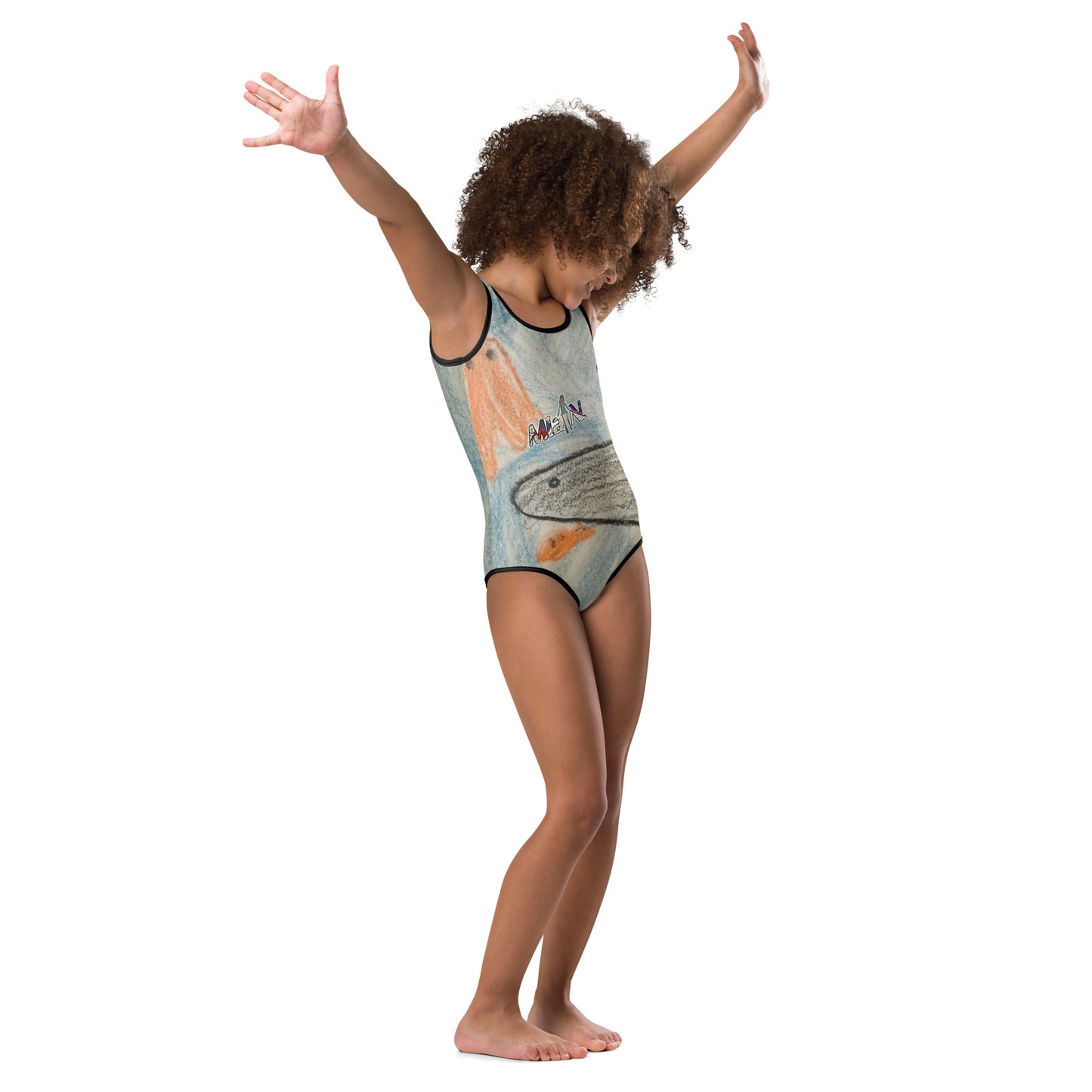 Mia N. All-Over Print Kids Swimsuit