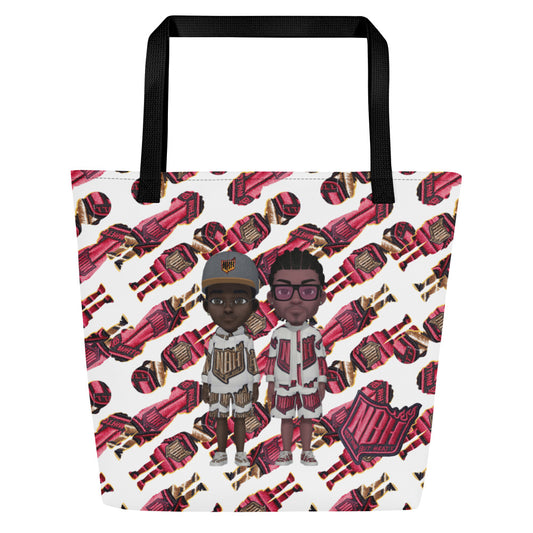 NBH All-Over Print Large Tote Bag
