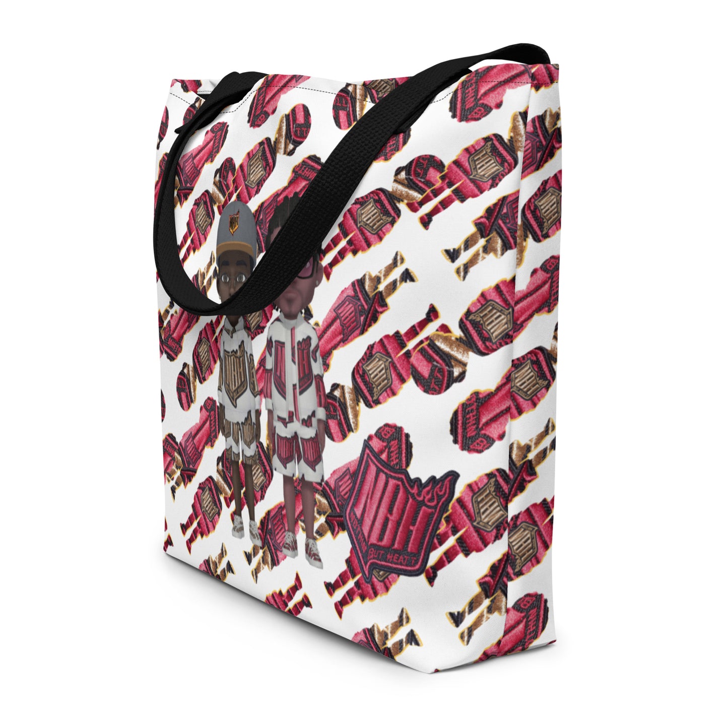 NBH All-Over Print Large Tote Bag