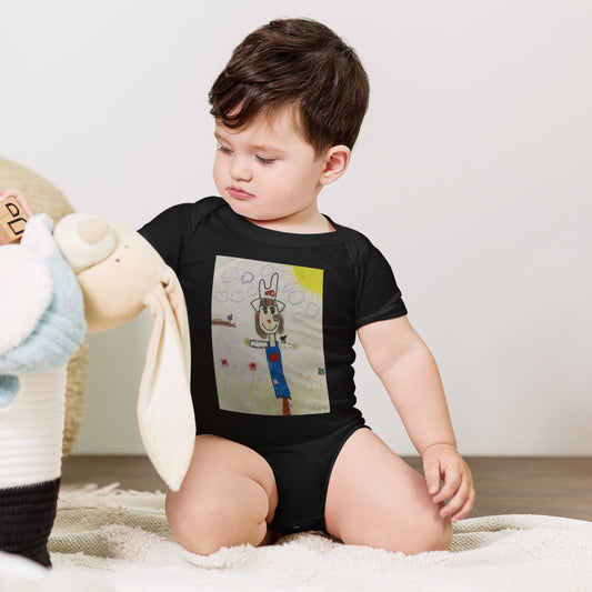 Not so scary crow Baby short sleeve one piece