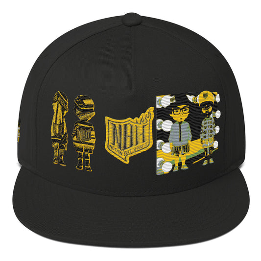 NBH Block Material Flat Bill Cap